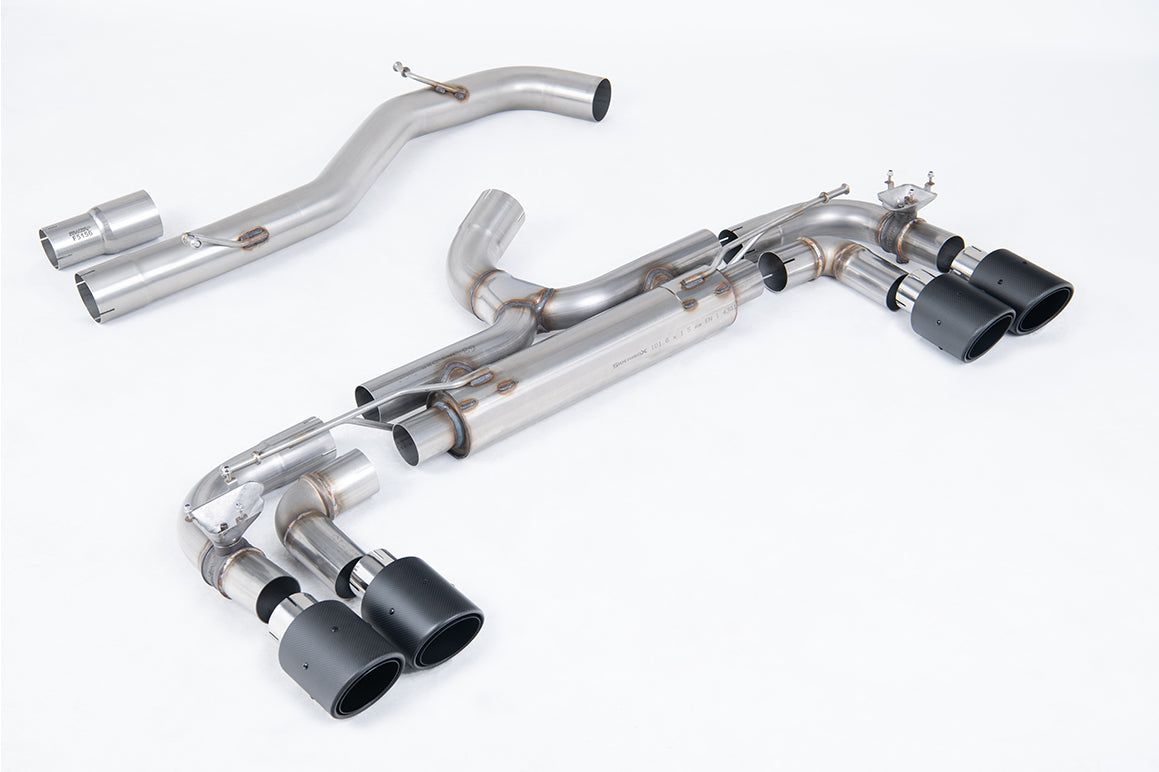 Milltek Sport Volkswagen Golf MK7 R Cat-back, Non-Res, Race, JET-100 Carbon (SSXVW717)