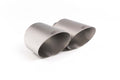 Milltek Sport Ford Focus MK2 RS 4.5" Brushed Titanium Tip Assembly Tip: Dual GT115 (MSTIP153)