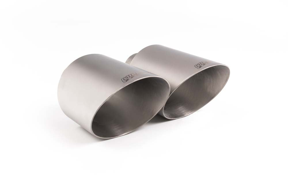 Milltek Sport Ford Focus MK2 RS 4.5" Brushed Titanium Tip Assembly Tip: Dual GT115 (MSTIP153)