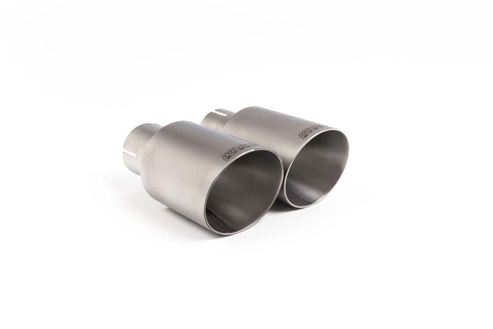 Milltek Sport Audi A3 Titanium Tip Assembly Tip: Twin 80mm GT80 Tip Style (MSTIP192)