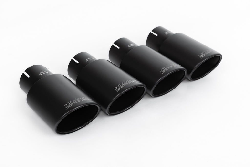 Milltek Sport Audi S5 Cat-back, Resonated, Quad GT-100 Black (SSXAU1146) - photo 2