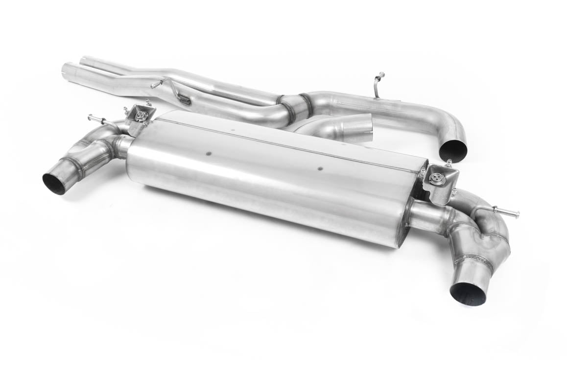 Milltek Sport Audi TT Mk3 Cat-back, Non-Resonated, Oval Burnt Titanium (SSXAU794)