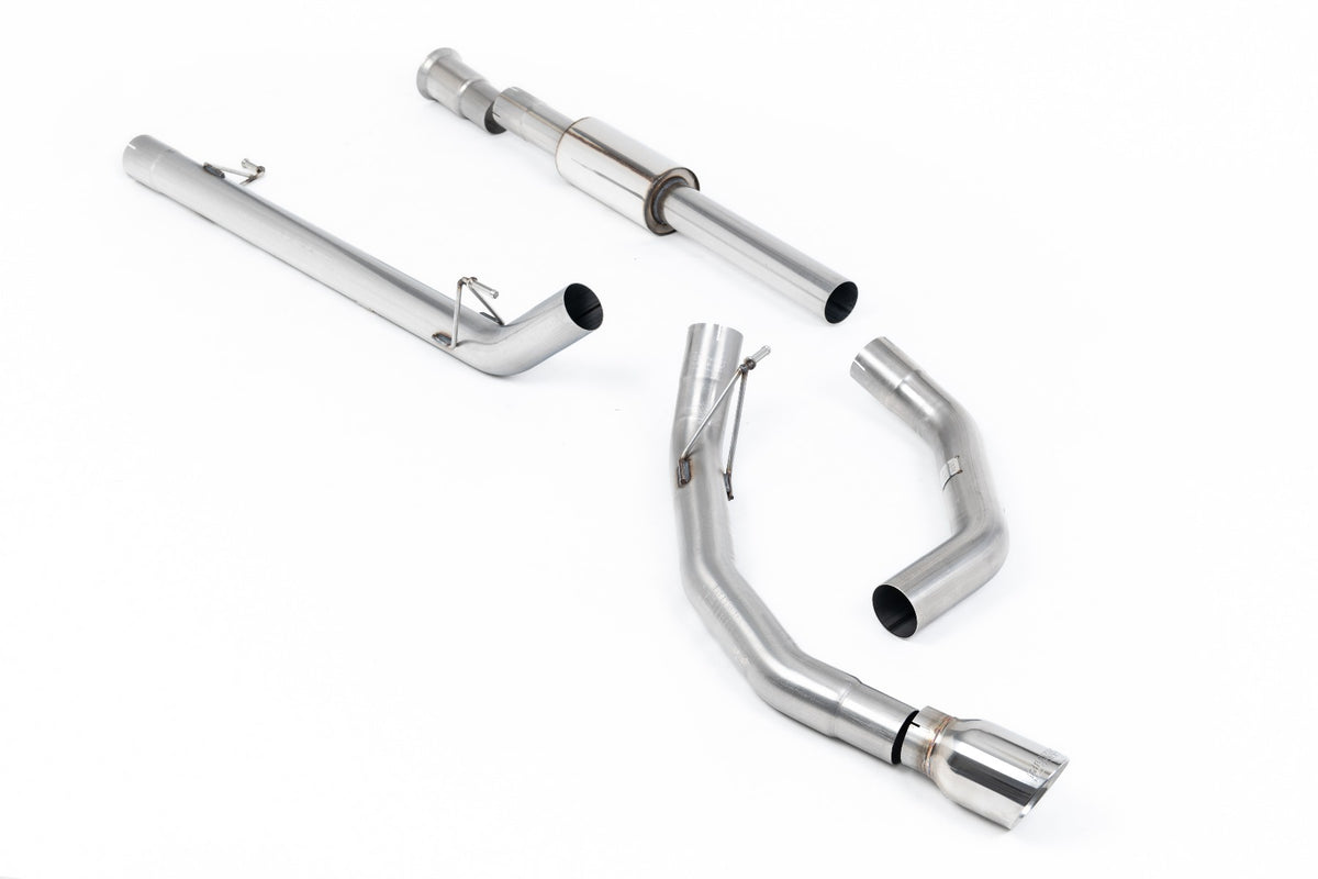 Milltek Sport Ford F150 SuperCrew Cat-back, Part-Resonated, Race (SSXFD484)