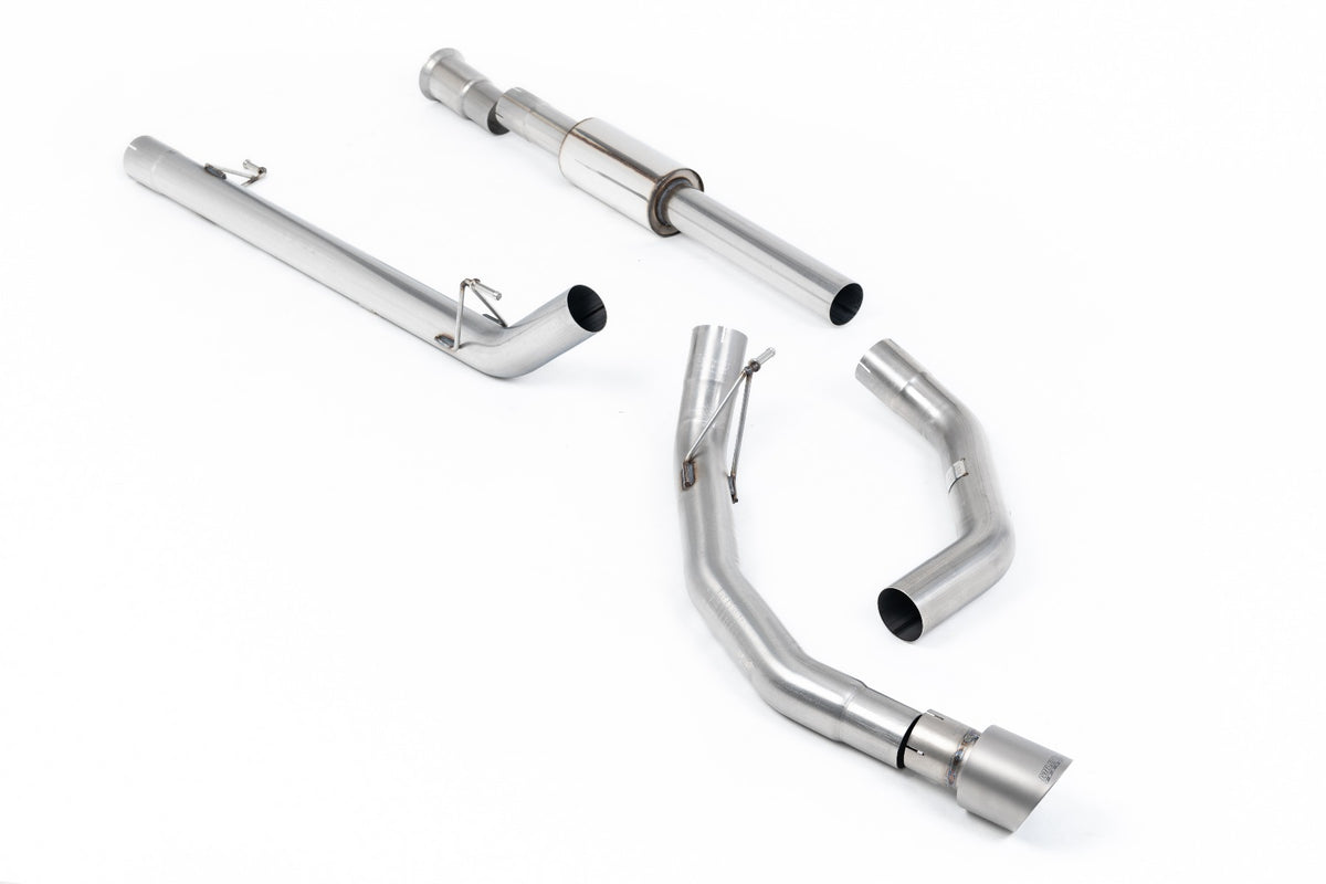 Milltek Sport Ford F150 SuperCrew Cat-back, Part-Resonated, Race (SSXFD486)